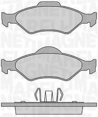 MAGNETI MARELLI stabdžių trinkelių rinkinys, diskinis stabdys 363916060251